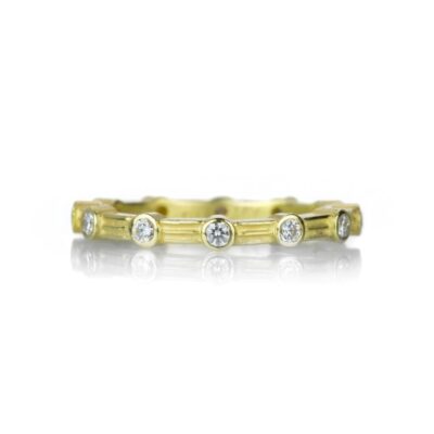 Rings Barbara Heinrich  | Fluted Band With 12 Diamonds