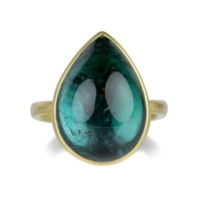 Rings Lola Brooks  | Teardrop Blue Green Tourmaline Ring