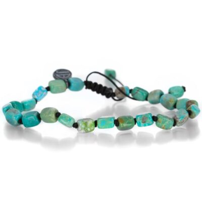 Bracelets Joseph Brooks  | 5Mm Smooth Rectangular Arizona Turquoise Bracelet