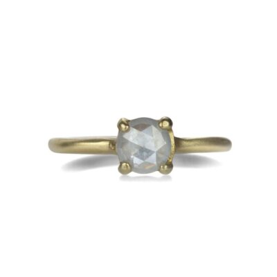 Rings Victoria Cunningham  | 14K Round Rustic Diamond Ring