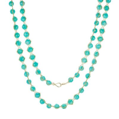 Necklaces Amali  | Amazonite Textile Necklace