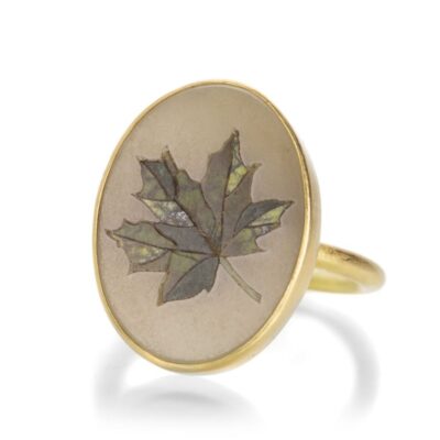 Rings Gabriella Kiss  | Leaf Micromosaic Ring