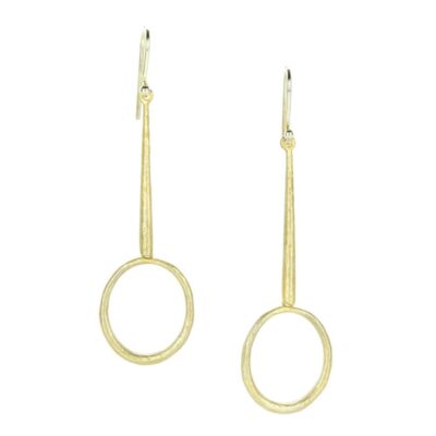 Earrings John Iversen  | Azade Oval Drop Earrings