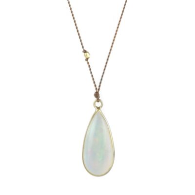 Necklaces Margaret Solow  | Pear Shaped Opal Pendant Necklace