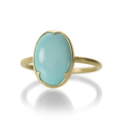 Rings Gabriella Kiss  | Oval Pale Persian Turquoise Ring