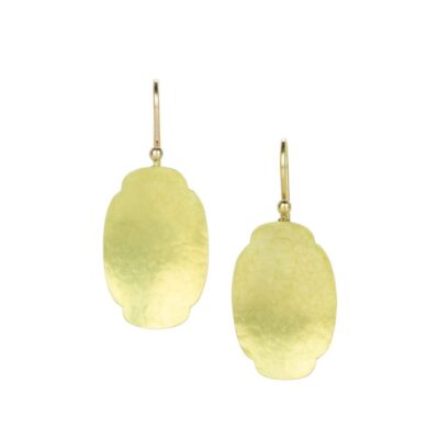 Earrings Gabriella Kiss  | 18K Medium Hammered Scallop Earrings