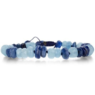 Bracelets Joseph Brooks  | 8Mm Aquamarine And Kyanite Bracelet