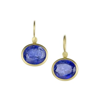 Earrings Lola Brooks  | Oval Tanzanite Drop Earrings