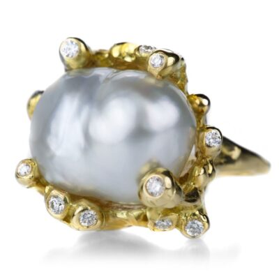 Rings Kimberlin Brown  | Tahitian Pearl Coral Branch Ring