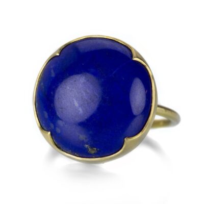 Rings Gabriella Kiss  | Round Lapis Cabochon Ring