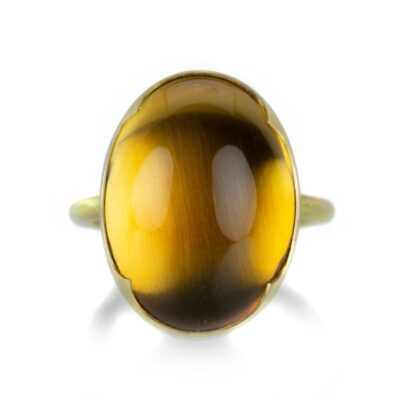 Rings Gabriella Kiss  | Large Oval Citrine Ring