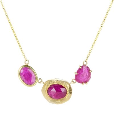 Necklaces Page Sargisson  | Triple Ruby Necklace