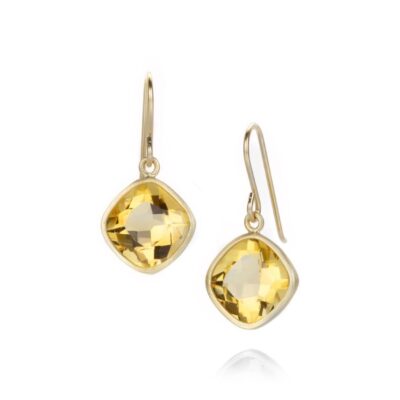 Earrings Maria Beaulieu  | Faceted Citrine Drop Earrings