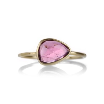 Rings Margaret Solow  | Small Rose Cut Pink Tourmaline Ring