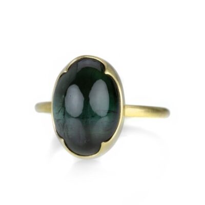 Rings Gabriella Kiss  | Oval Dark Green Tourmaline Ring