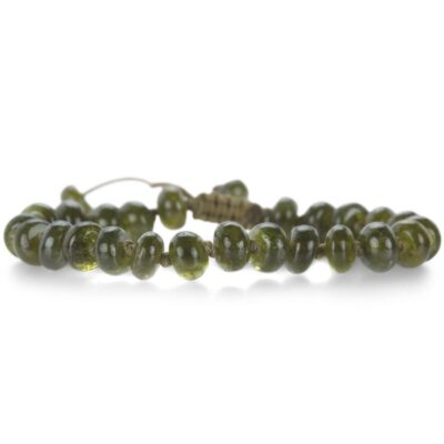 Bracelets Joseph Brooks  | Smooth 8Mm Green Apatite Macrame Bracelet