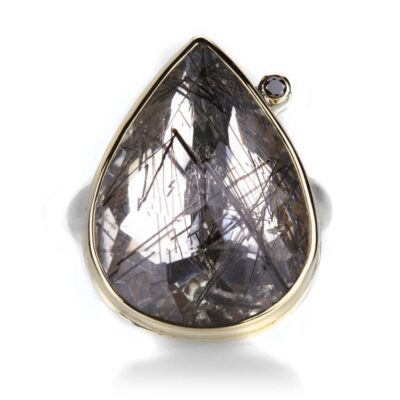 Rings Jamie Joseph  | Teardrop Tourmalinated Quartz Ring