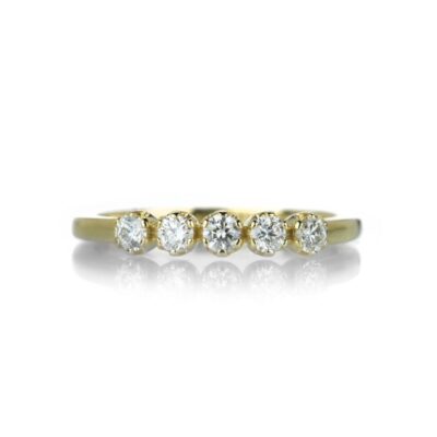 Rings Alexis Kletjian  | 18K Five Diamond Band