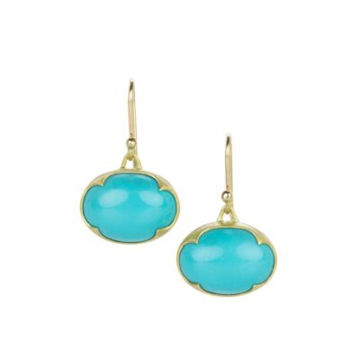 Earrings Gabriella Kiss  | Horizontal Turquoise Drop Earrings