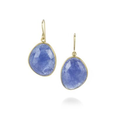 Earrings Maria Beaulieu  | Rose Cut Tanzanite Drop Earrings