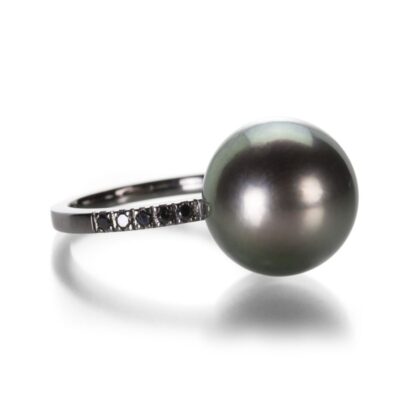 Rings Gellner  | Tahitian Pearl With Diamonds Ring