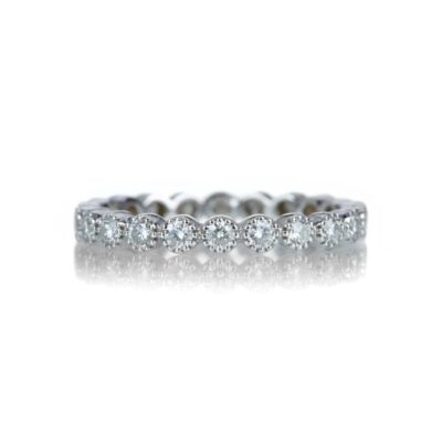 Rings Sethi Couture  | Bezel Set White Diamond Band