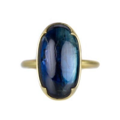 Rings Gabriella Kiss  | Oval Bright Blue Kyanite Ring