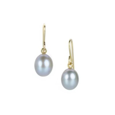 Earrings Maria Beaulieu  | 18K Gray Freshwater Pearl Drop Earrings