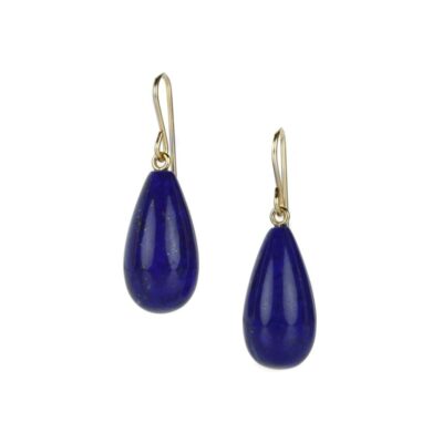 Earrings Maria Beaulieu  | Teardrop Lapis Drop Earrings