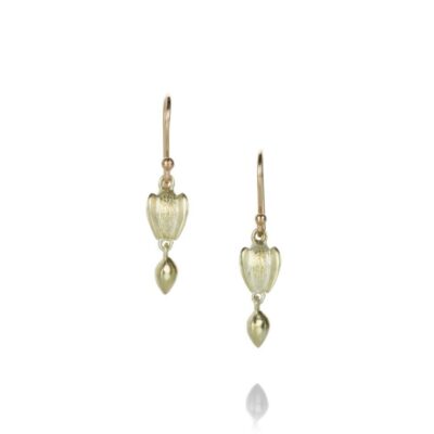 Earrings Gabriella Kiss  | 14K Green Gold Buckwheat Earrings