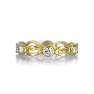 Rings Marian Maurer  | Large Goddess Band With Diamonds