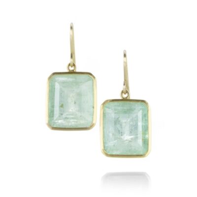 Earrings Maria Beaulieu  | Emerald Cut Beryl Earrings