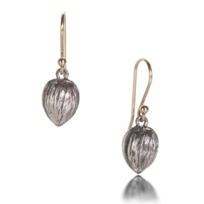 Earrings Gabriella Kiss  | Silver Walnut Drop Earrings