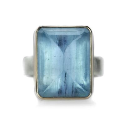 Rings Jamie Joseph  | Rectangular Faceted Aquamarine Ring