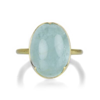 Rings Gabriella Kiss  | Oval Aquamarine Cabochon Ring