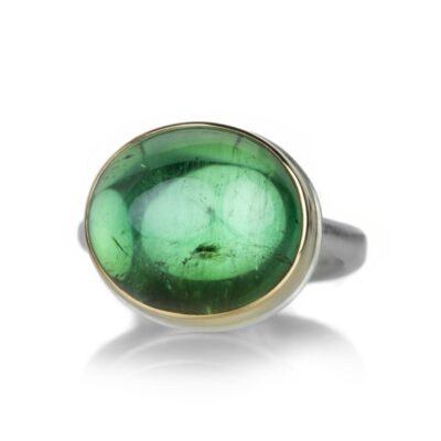 Rings Jamie Joseph  | Oval Horizontal Green Tourmaline Ring