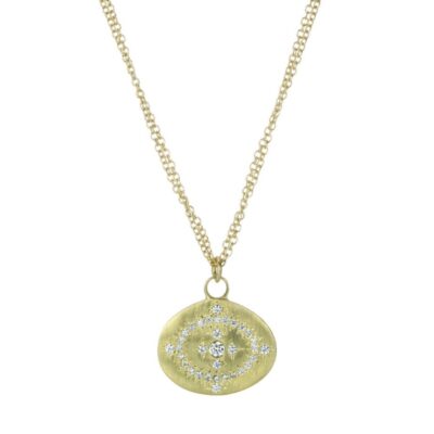 Necklaces Adel Chefridi  | 18K Yellow Gold Heaven On Earth Pendant