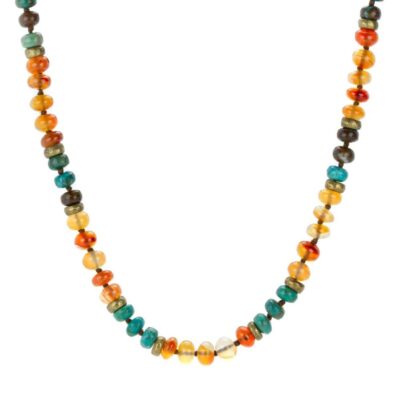 Necklaces Joseph Brooks  | Carnelian And Chrysocolla Necklace – 18″