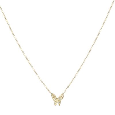 Necklaces Victoria Cunningham  | Diamond Butterfly Pendant Necklace