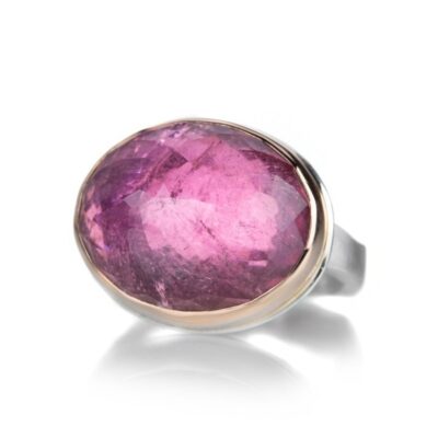 Rings Jamie Joseph  | Oval Inverted Pink Tourmaline Ring