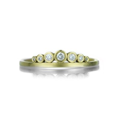 Rings Ananda Khalsa  | Side Swell Diamond Band