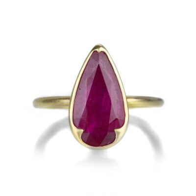 Rings Gabriella Kiss  | Pear Shaped Ruby Ring