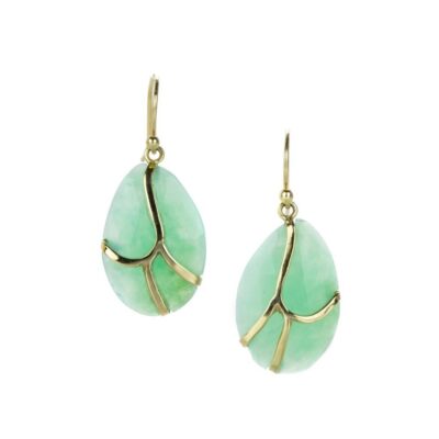 Earrings Rachel Atherley  | Chrysoprase Butterfly Earrings