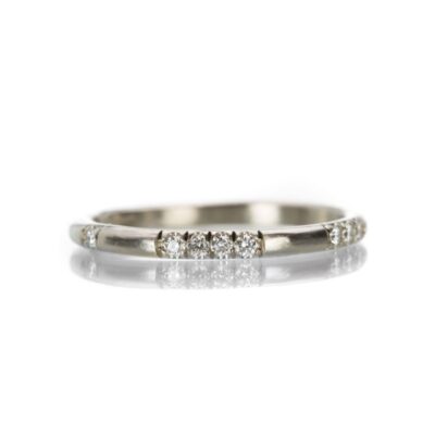 Rings Nicole Landaw  | White Gold Diamond I Love You Band