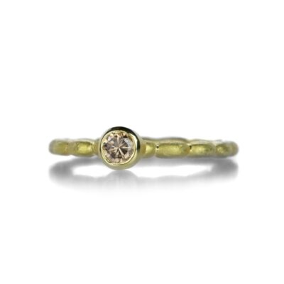 Rings Barbara Heinrich  | Round Brown Diamond Stacking Ring