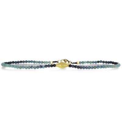 Bracelets Margaret Solow  | Blue Tourmaline And 18K Yellow Gold Bead Bracelet