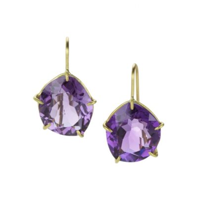 Earrings Rosanne Pugliese  | Violet Amethyst Drop Petal Earrings