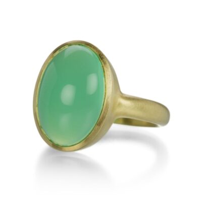 Rings Maria Beaulieu  | Chrysoprase Cabochon Ring