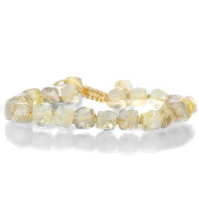 Bracelets Joseph Brooks  | 8Mm Faceted Citrine Cube Bracelet