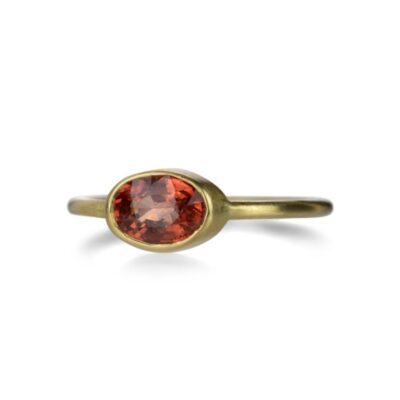 Rings Margaret Solow  | 18K Orange Sapphire Ring